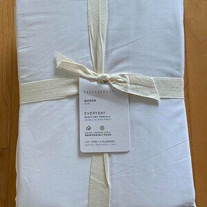 Pottery Barn Queen Size Everyday Percale Sheet Set
